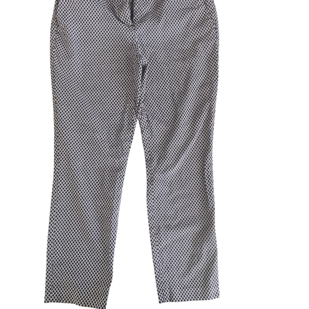 Dalia Men's Black and White Geometric Chinos